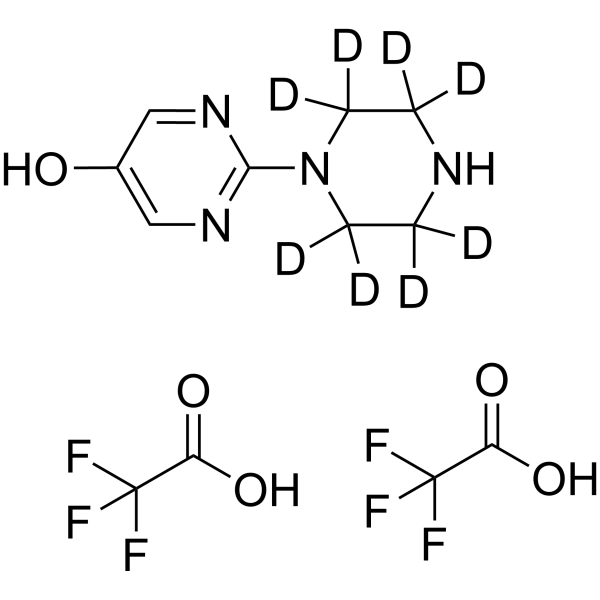 2-(Piperazin-1-yl)pyrimidin-5-ol-d8 ditrifluoroacetate